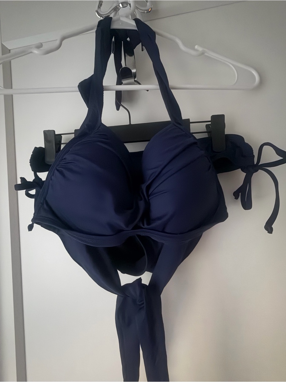 Kona Sol Dark Navy Halter Bikini set - s